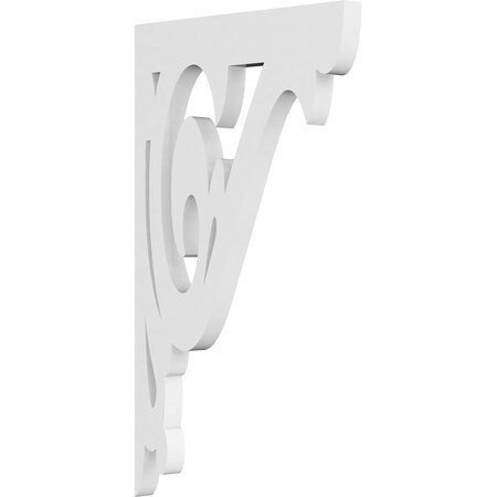 Ekena Millwork Bordeaux Architectural Grade PVC Bracket, 5/8"W X 7"D X 12"H BKTP01X07X12BO